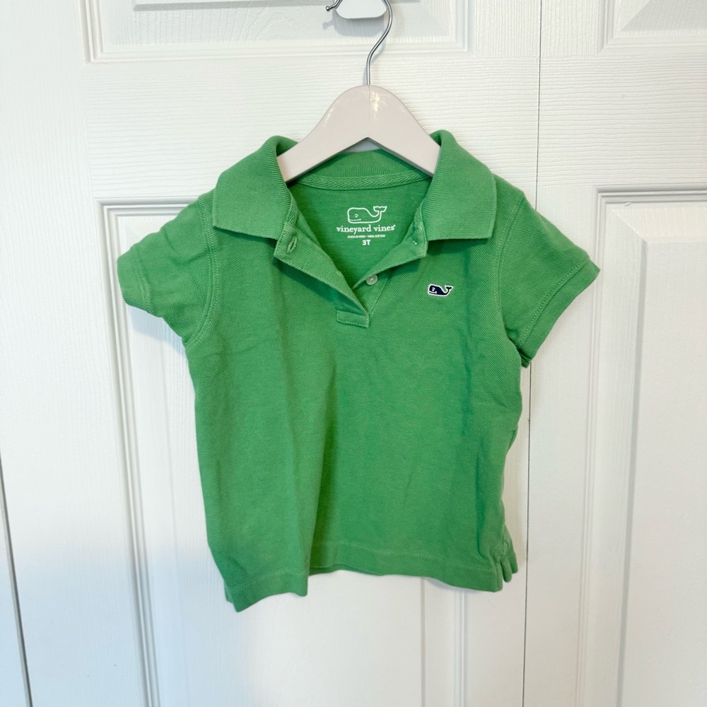 Vineyard Vines green polo shirt Kids 3T